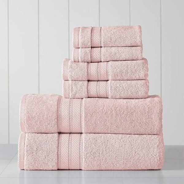 91bWjcU1GiL._AC_SX679_.jpg Blush Combed Cotton 6-Piece Towel Set - Super Absorbent